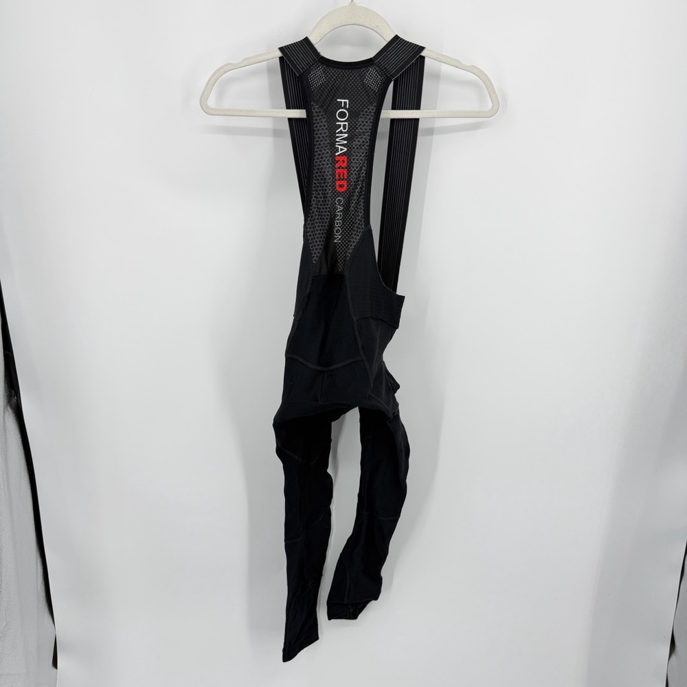 Giordana Forma Red Carbon Women's Padded Thermal Tights Cycle Bib Size XS‎